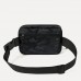 FixtureDisplays® Waist Pack for Running Fanny Pack for Women and Men Crossbody Belt Bag Bum Bag with Adjustable Strap for Sports Black 15736-BLACK
